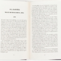 Open book showing two cream pages with German text, chapter title '14. Kapitel' and decorative purple cover edges visible on sides.