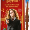 Harry Potter Zaubersprüche & Zaubertränke product box featuring Hermione Granger holding a wand against a red backdrop.